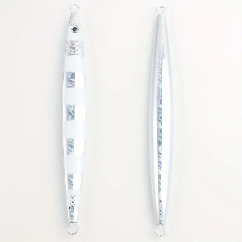 TJC500-019 Slow Pitch Jig: Silver Ghost with Glow. AKA The 