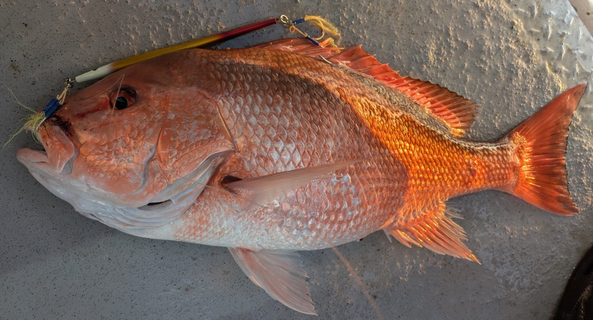 TJC400-009 Slow Pitch Jig: Gold and Cooper with Glow. AKA 