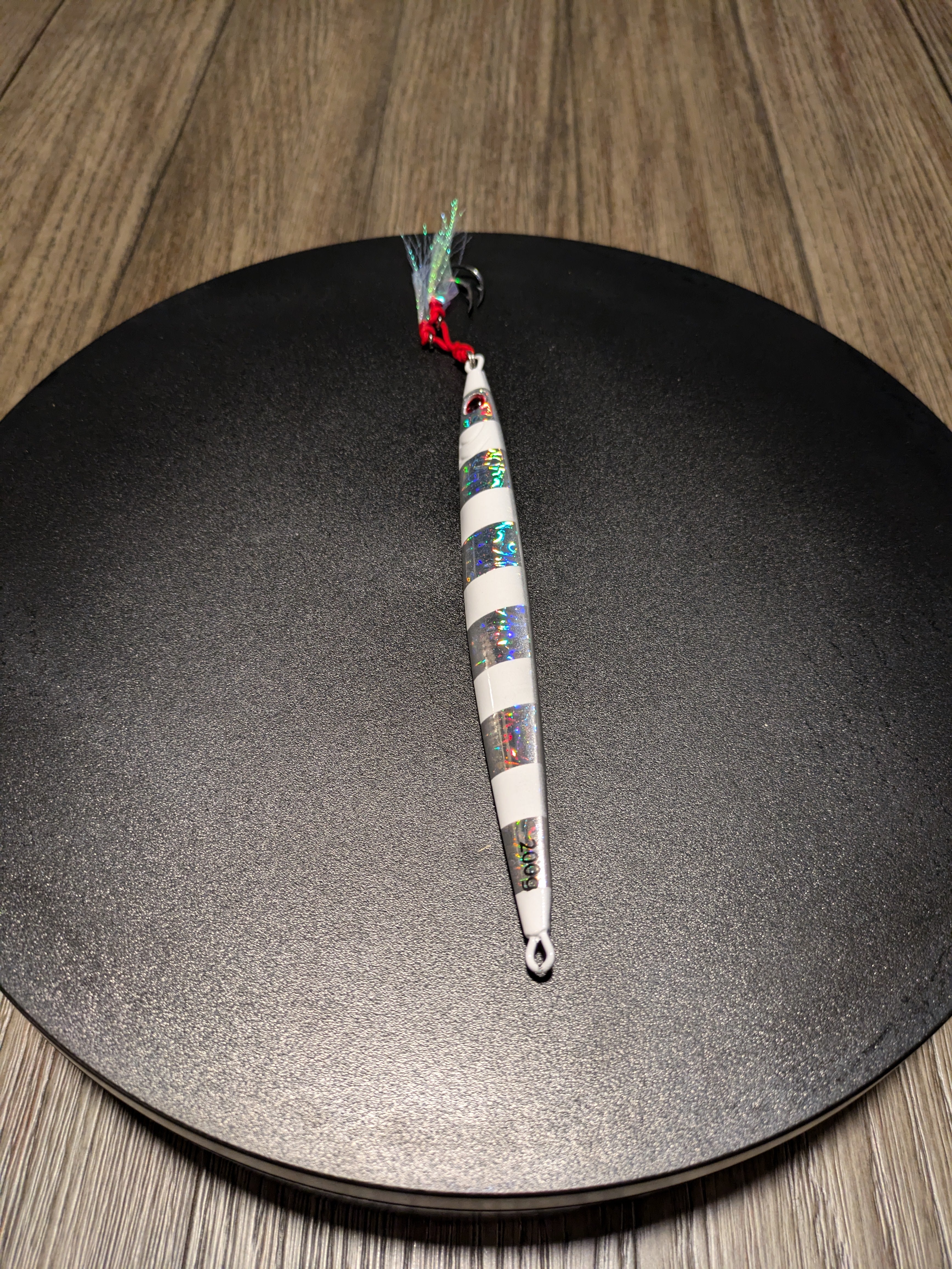 Bionic Jig: Silver Glow Ghost Lure