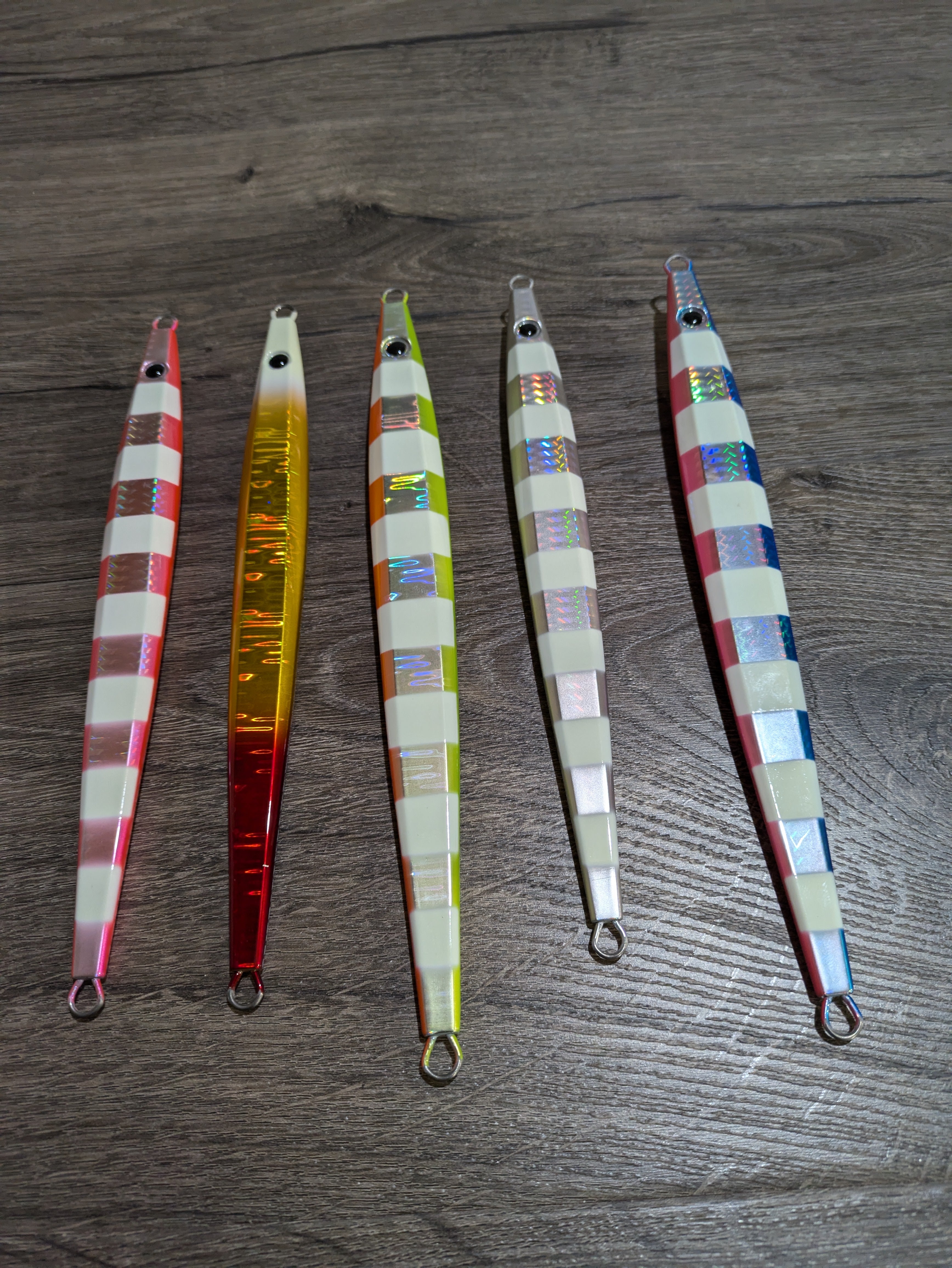 TJC400-009 Slow Pitch Jig: Gold and Cooper with Glow. AKA 