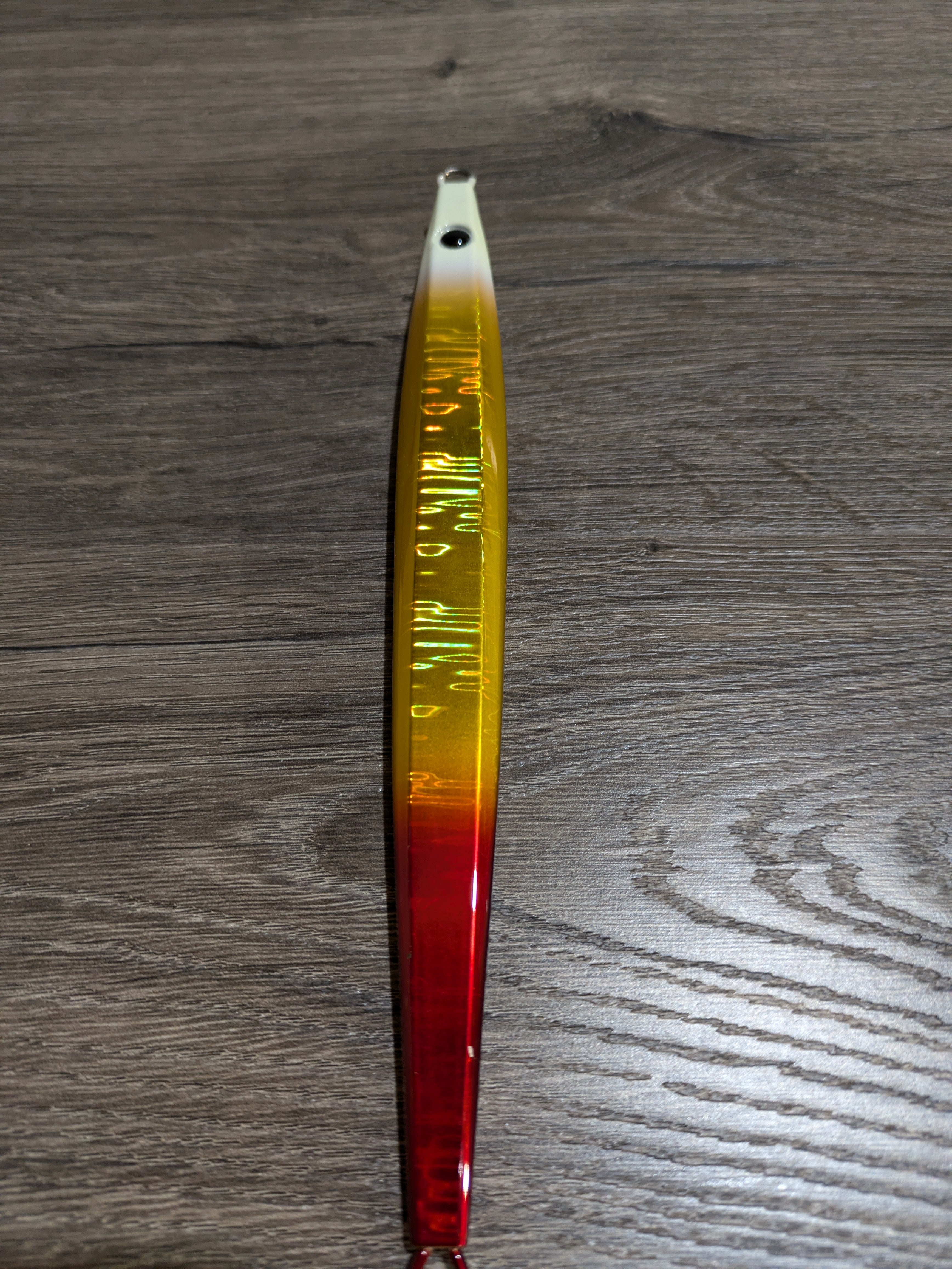 TJC400-009 Slow Pitch Jig: Gold and Cooper with Glow. AKA 