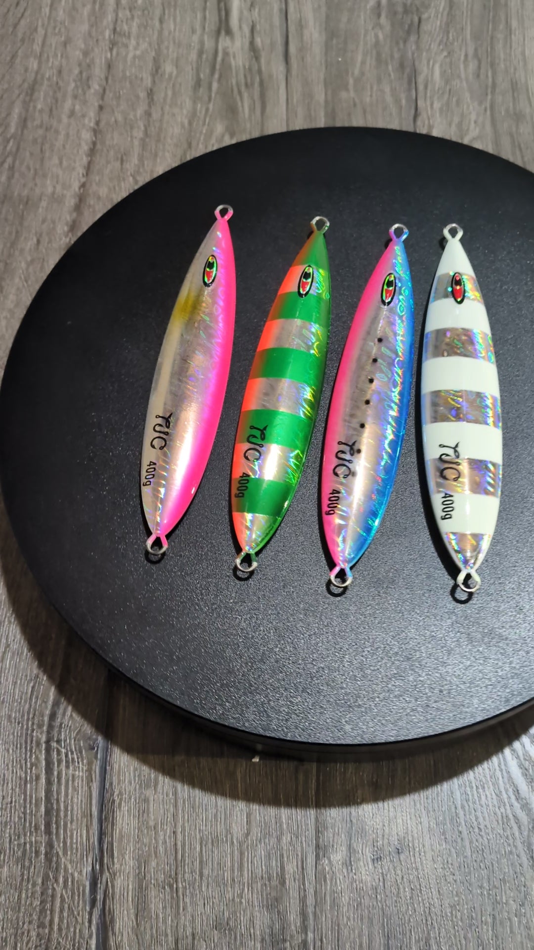 TJC200 The Goblin Slow Pitch Jig: Pink With Silver Flash and Glow